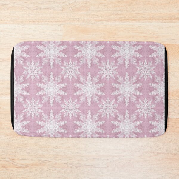 Item preview, Soft pink snowflake pattern designed and sold by artlovepassion.