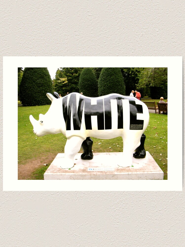 Alternate view of WHITE Art Print
