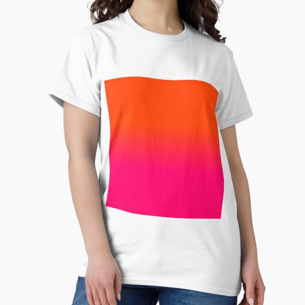 Item preview, Neon Orange and Neon Pink Ombre Shade Color Fade designed and sold by podartist.