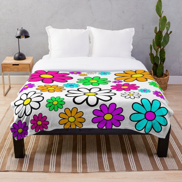Item preview, Hippie Groovy Daisies Flowers Happy Flowers Pattern designed and sold by funnytshirtemp.