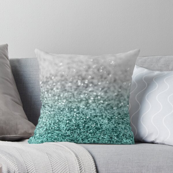 Item preview, Silver Teal Ocean Glam #1 (Photo of Glitter Only - Not Reflective) designed and sold by Anita's & Bella's Art.