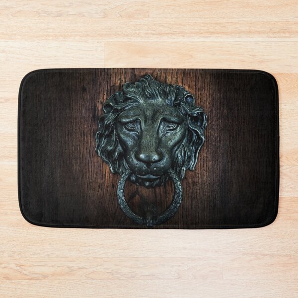 Item preview, Vintage bronze lion door knocker (Photo of wood)  designed and sold by PLdesign.