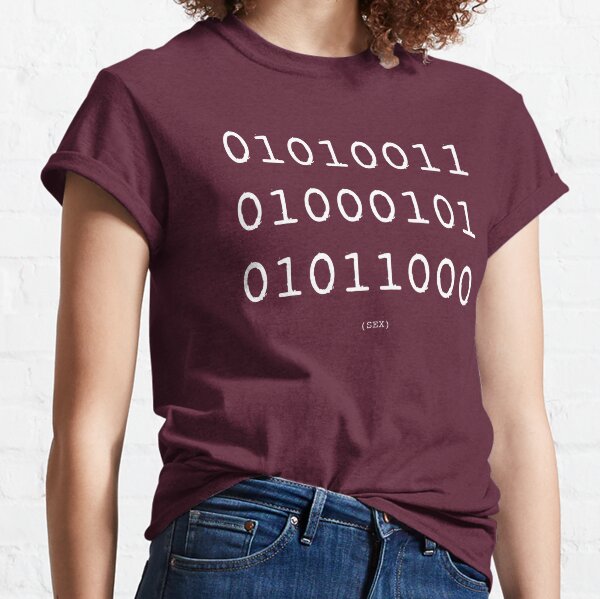 Binary Words - SEX Classic T-Shirt