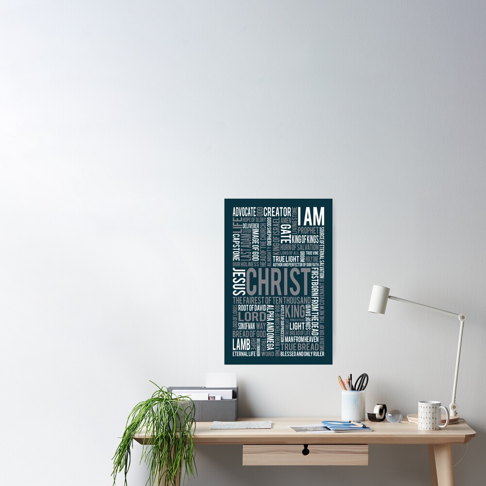 100 Names Of Christ Poster For Sale By Redletters Redbubble