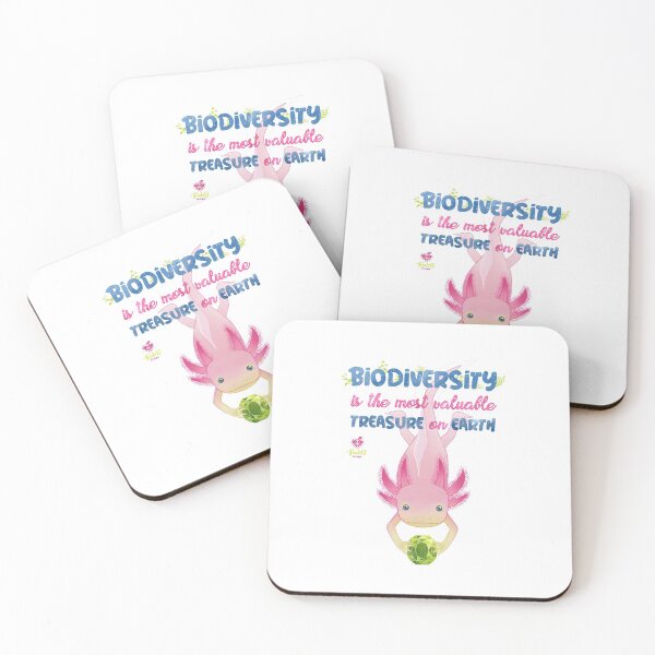 Item preview, Biodiversity is the Most Valuable Treasure on Earth - A cute Axolotl holding a gem designed and sold by FabsDesign.