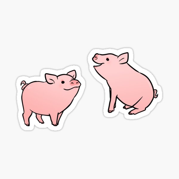 Pig Stickers Redbubble