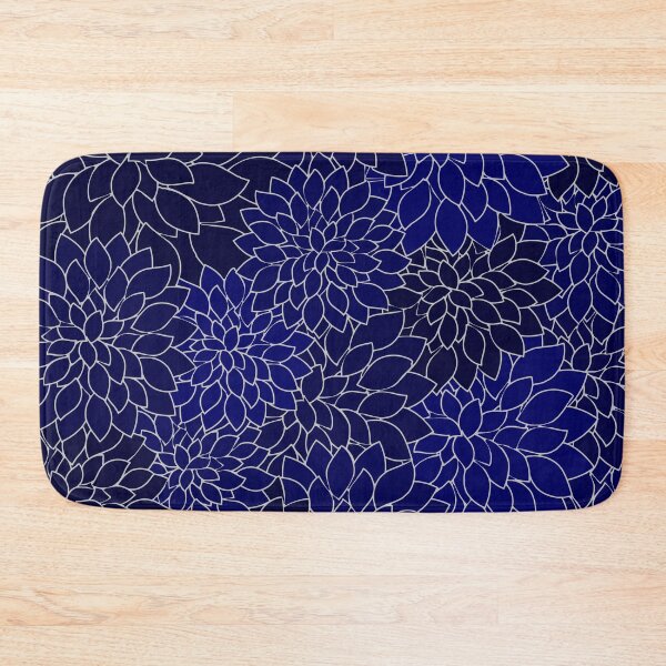 Item preview, Navy Blue Dahlia Flower Petals designed and sold by rewstudio.