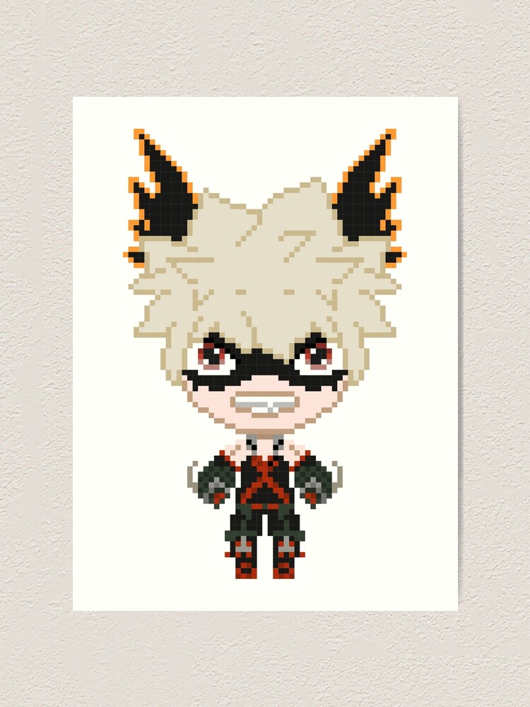 Katsuki Bakugo Pixel Art Maker Anime Pixel Art Pixel Art Images