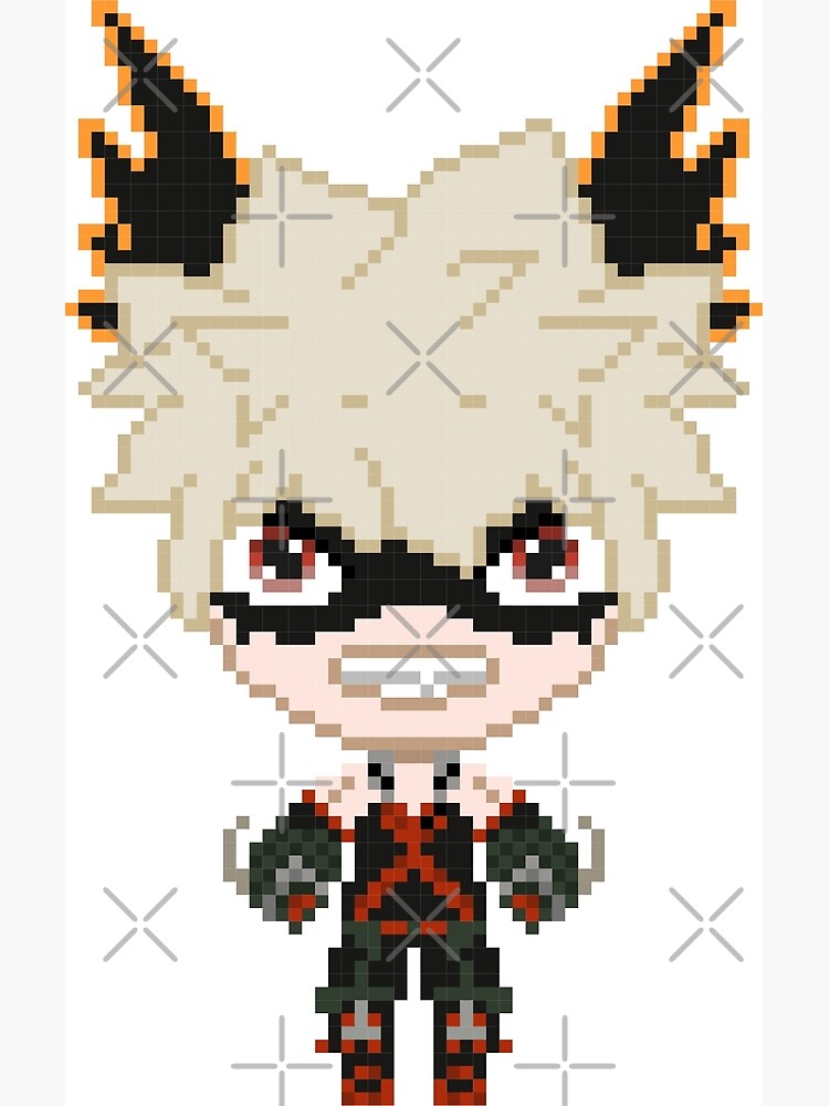 Katsuki Bakugou Pixel Art | Images and Photos finder