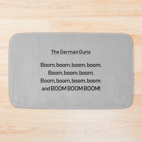 Artikelvorschau, Blackadder Baldrick Gedicht Boom Boom Boom entworfen und verkauft von GetItGiftIt.