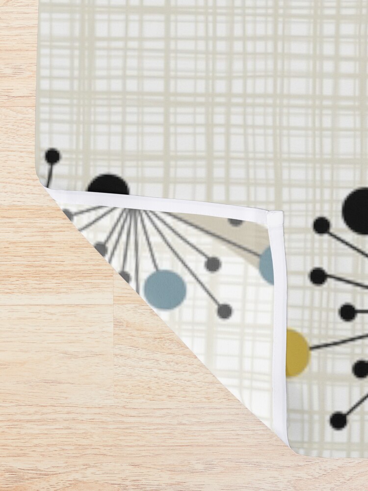 Alternate view of Eames Era Starbursts Shower Curtain