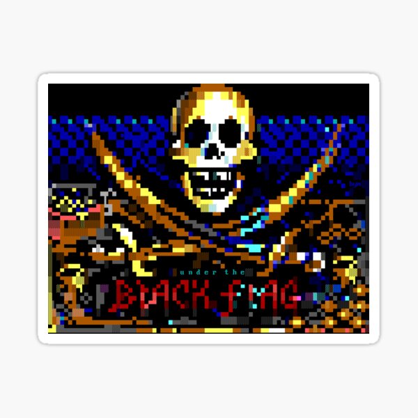 Black Flag BBS Sticker
