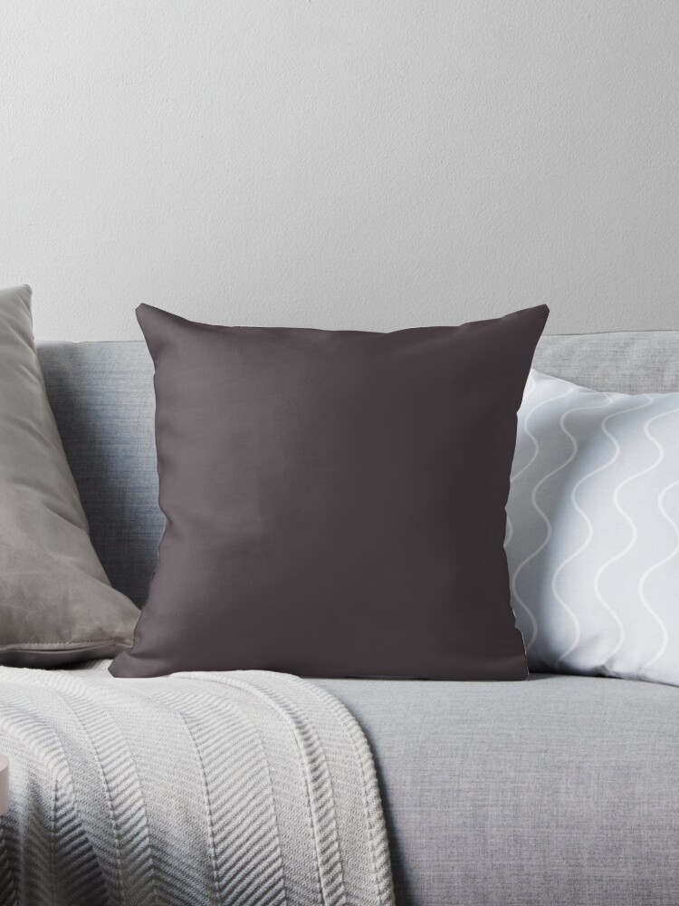 Dark Aubergine Throw Pillow By Koovox Redbubble