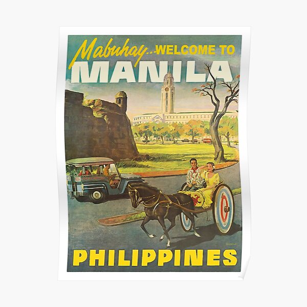 Philippines, streets of Manila city Poster