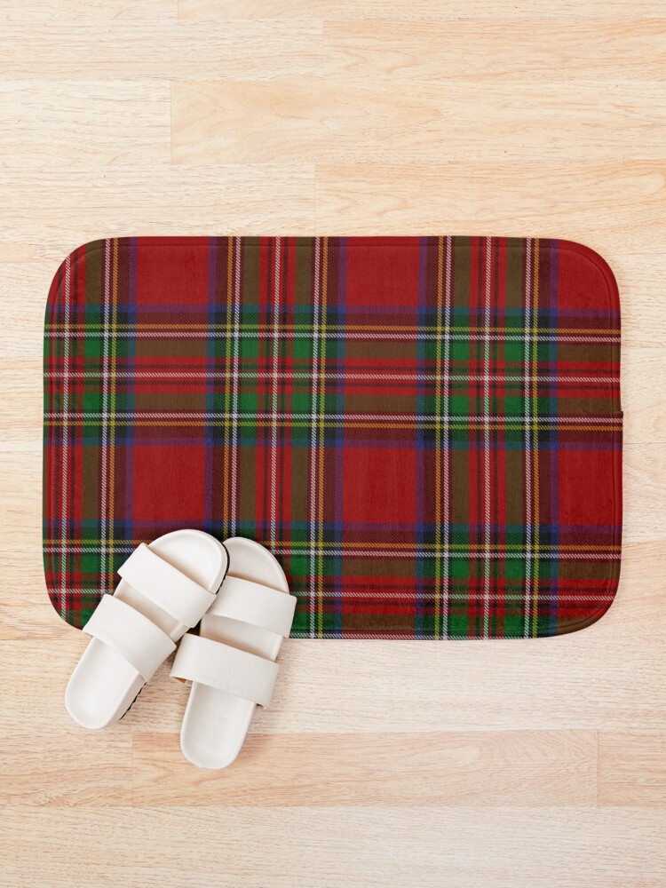 Alternate view of Royal Stewart Tartan Clan Bath Mat