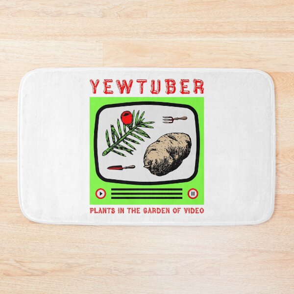 Item preview, Yewtuber (Plants in the Garden of Video) - YouTuber Content Creator Gardening Pun designed and sold by TimespunThreads.