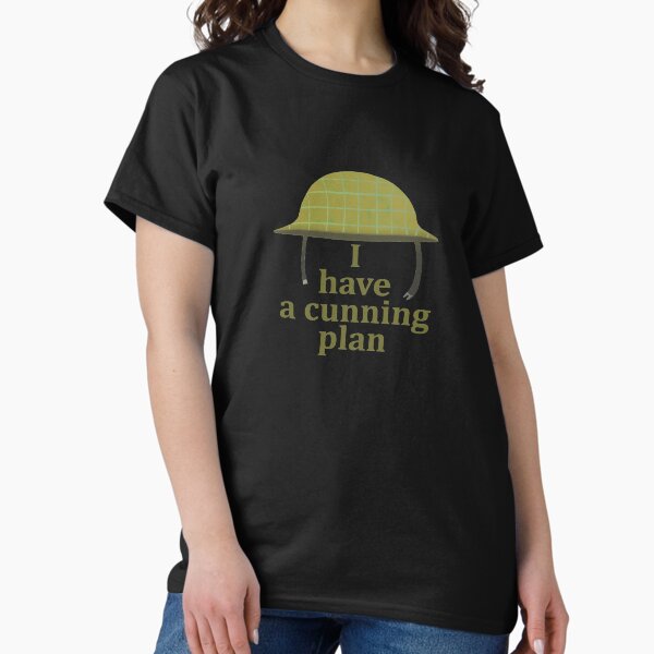 Vista previa del artículo con la obra «Blackadder Private Baldrick Cunning Plan Catchphrase», diseñado y vendido por GetItGiftIt.