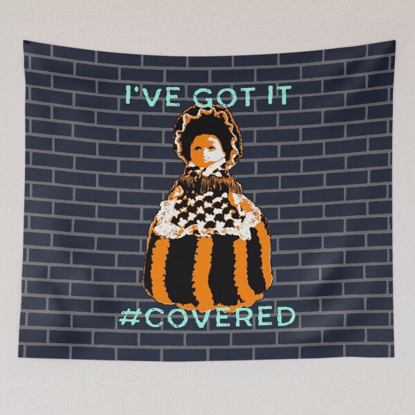 Item preview, I've Got It Covered - Kitsch Made Cool Toilet Roll Doll Cloakroom Bathroom Pun designed and sold by TimespunThreads.