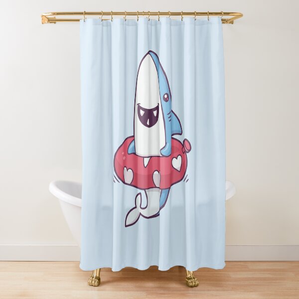 Shark Summer Fun Shower Curtain