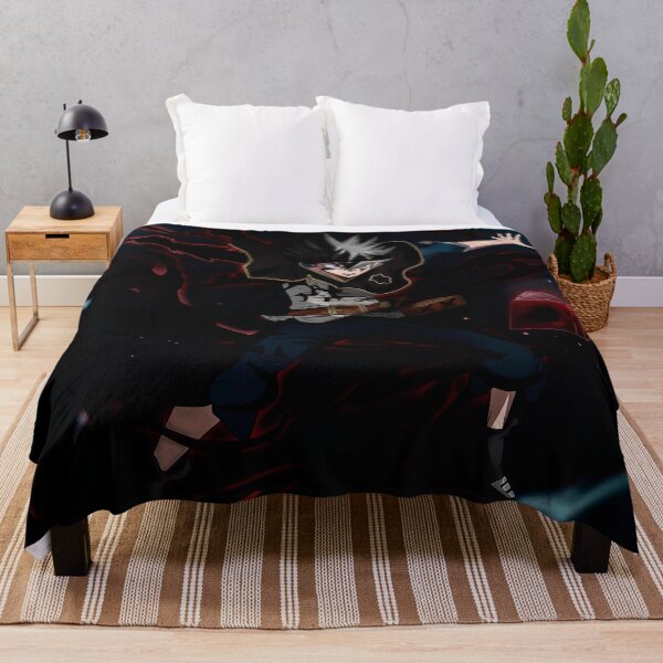 Black Clover Asta Demon Throw Blanket
