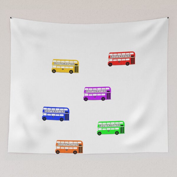Item preview, Colourful London Routemaster Bus Pattern designed and sold by GetItGiftIt.
