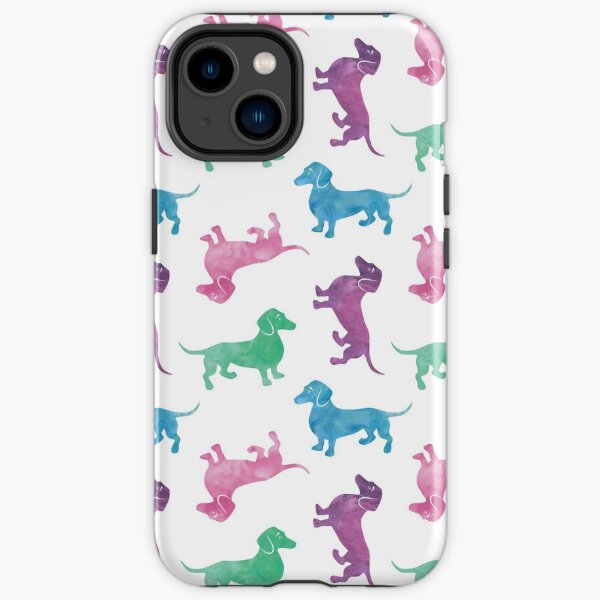 Raining Dachshunds iPhone Tough Case