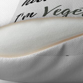 Alternate view of I Don't Have Beef, I'm Vegetarian Throw Pillow