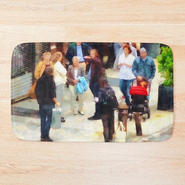 Item preview, Manhattan NY - Crowded Sidewalk in New York designed and sold by Susan Savad.