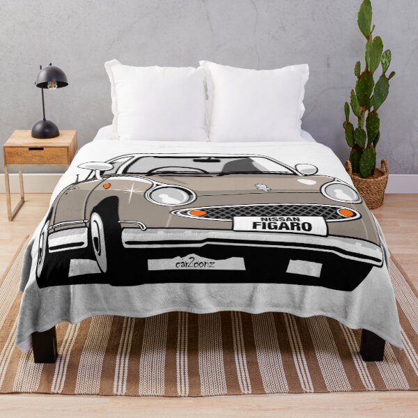 Item preview, Nissan Figaro caricature - topaz mist designed and sold by car2oonz.