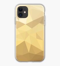 Burlywood Brown Abstract Low Polygon Background iPhone Case