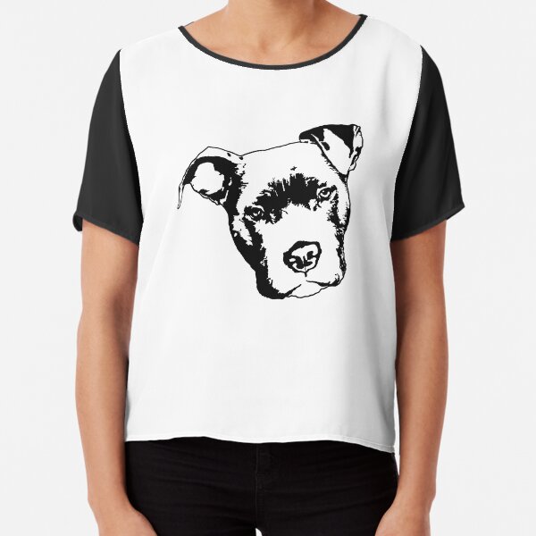 Staffordshire Bull Terrier Chiffon Top