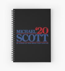 blue font Spiral Notebook