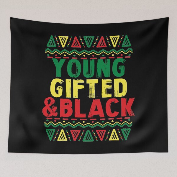 Item preview, BLACK HISTORY MONTH print AFRICAN FLAG YOUNG GIFTED BLACK designed and sold by rdorsey8.