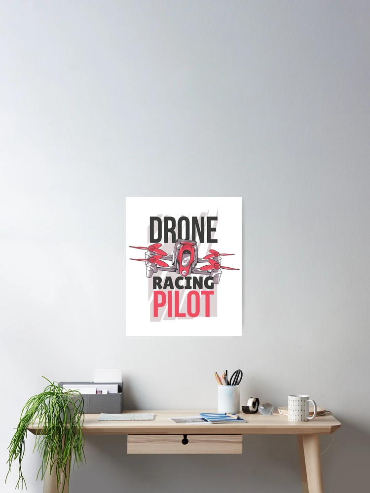 Thumbnail 2 of 3, Poster, DRONE RACING designed and sold by Timcito.