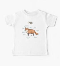 Anatomie eines Fuchses Baby T-Shirt