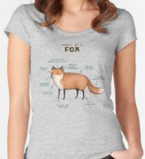 Anatomy of a Fox Women's Fitted Scoop T-Shirt