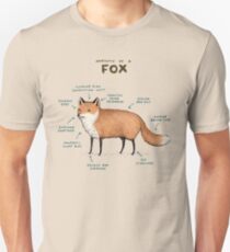 Anatomie eines Fuchses Slim Fit T-Shirt