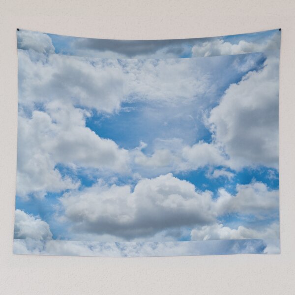 Item preview, Cloudy Sky, blue sky with fluffy cumulous clouds designed and sold by Glimmersmith.