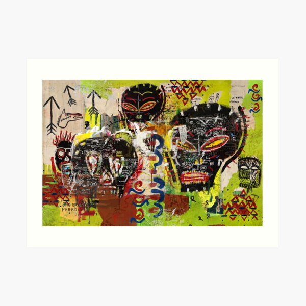 Kaos Heads Art Print
