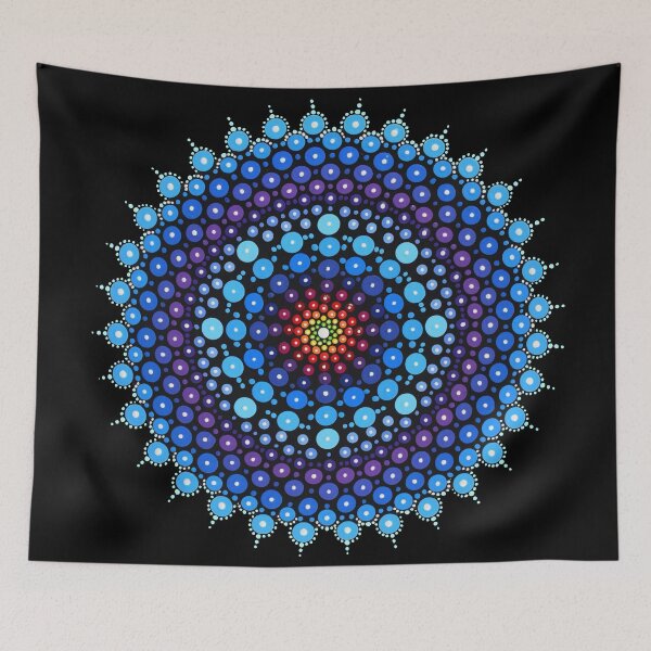 Item preview, Laura Blue Mandala designed and sold by Lisa Frick.