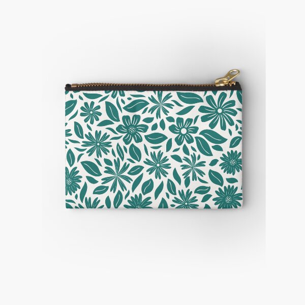 Item preview, Blue flowers & leaves pattern designed and sold by HannaPaulina.