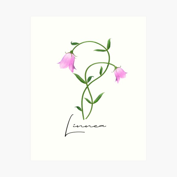 Aperçu de l'œuvre Fleurs sauvages nordiques Linnea Twinflower Pretty Pink Flowers floral créée et vendue par funnytshirtemp.