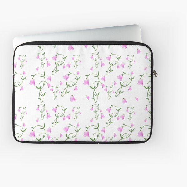 Nordic Wildflower Linnea Twinflower Pretty Pink Flowers floral Laptop Sleeve