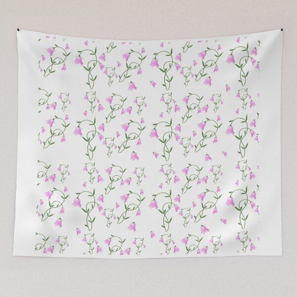 Item preview, Nordic Wildflower Linnea Twinflower Pretty Pink Flowers floral designed and sold by funnytshirtemp.