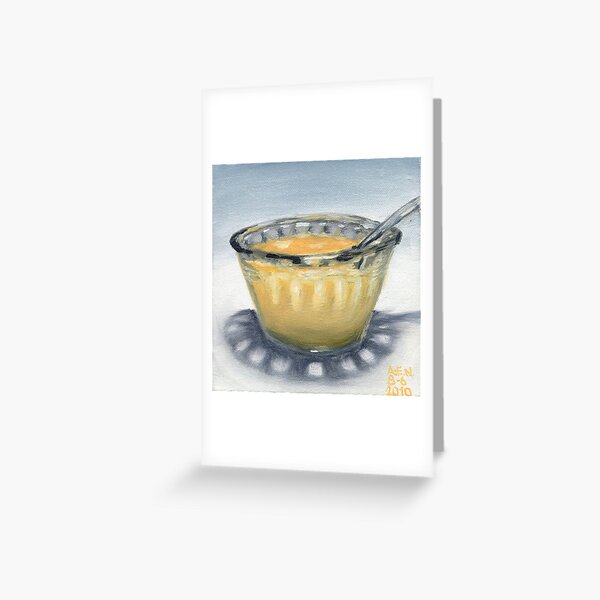 Peach Yogurt Greeting Card
