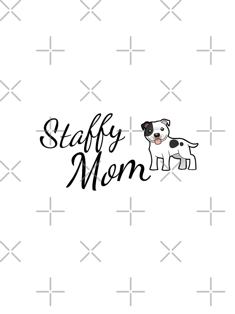 Staffy Mom, Staffordshire Bull Terrier by tribbledesign