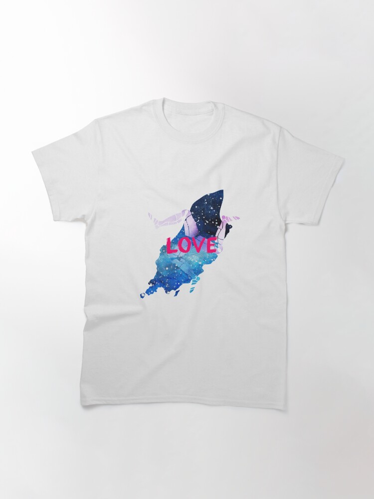 Alternate view of Love the Isle of Man with 3 legs of Man Classic T-Shirt