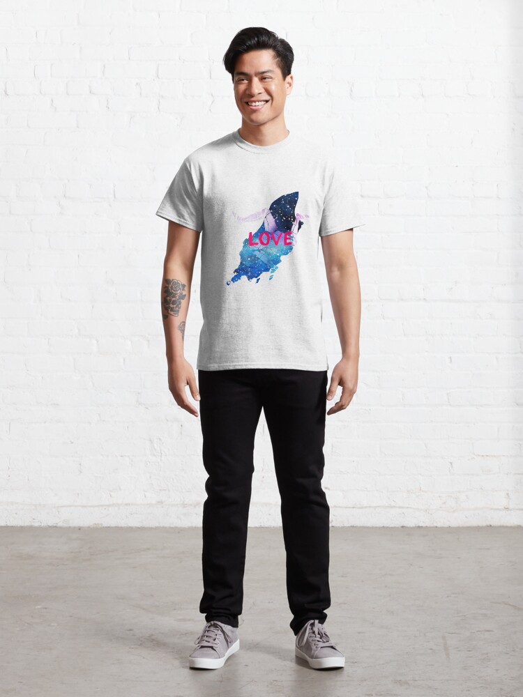Alternate view of Love the Isle of Man with 3 legs of Man Classic T-Shirt