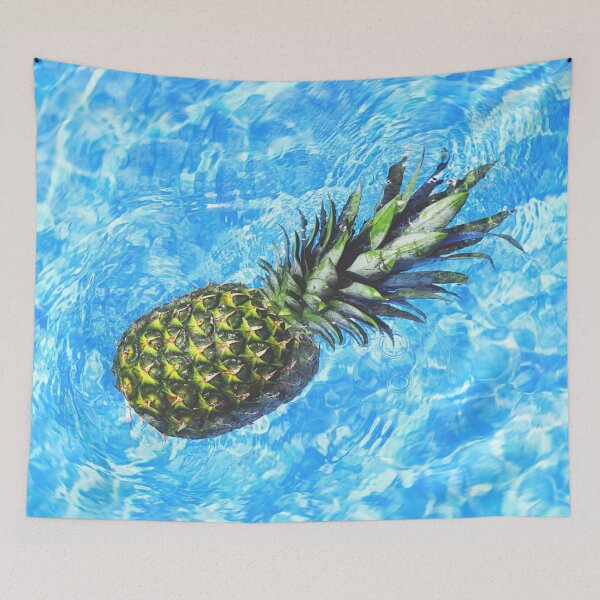 Item preview, Pineapple Floating in the Water Peaceful Sweet Fruit designed and sold by mwagie.