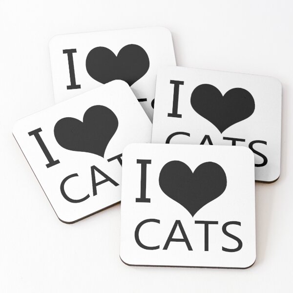 Item preview, I Heart Cats, I Love Cats designed and sold by tribbledesign.